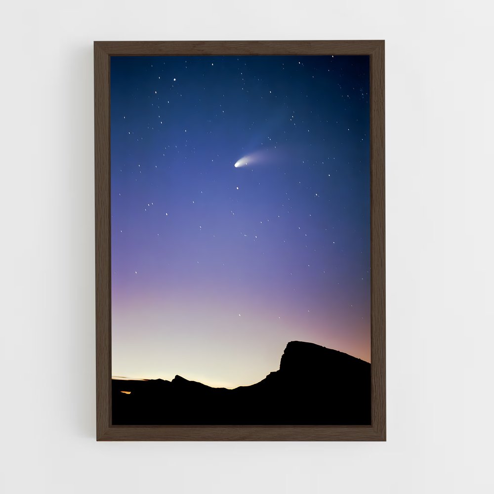 Poster Comète Lumineuse – affiche Univers (vue 5)